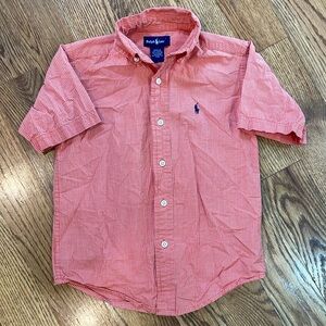 Ralph Lauren Short Sleeve Button Down Shirt. Size 5. Like New Condition.